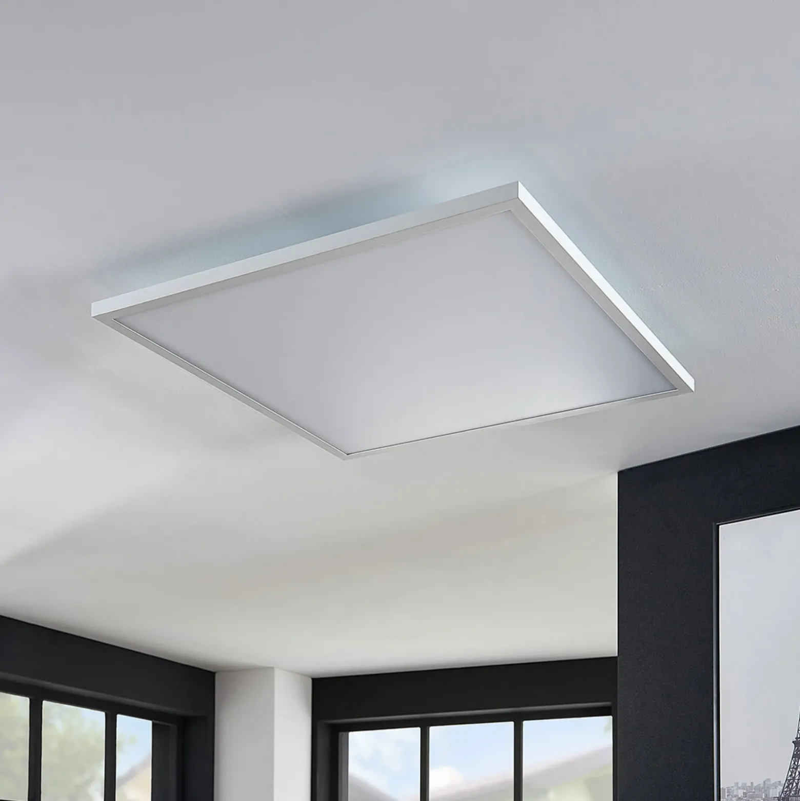 Arcchio Panel LED Brenda, 60 cx 60 cm, CCT, control remoto