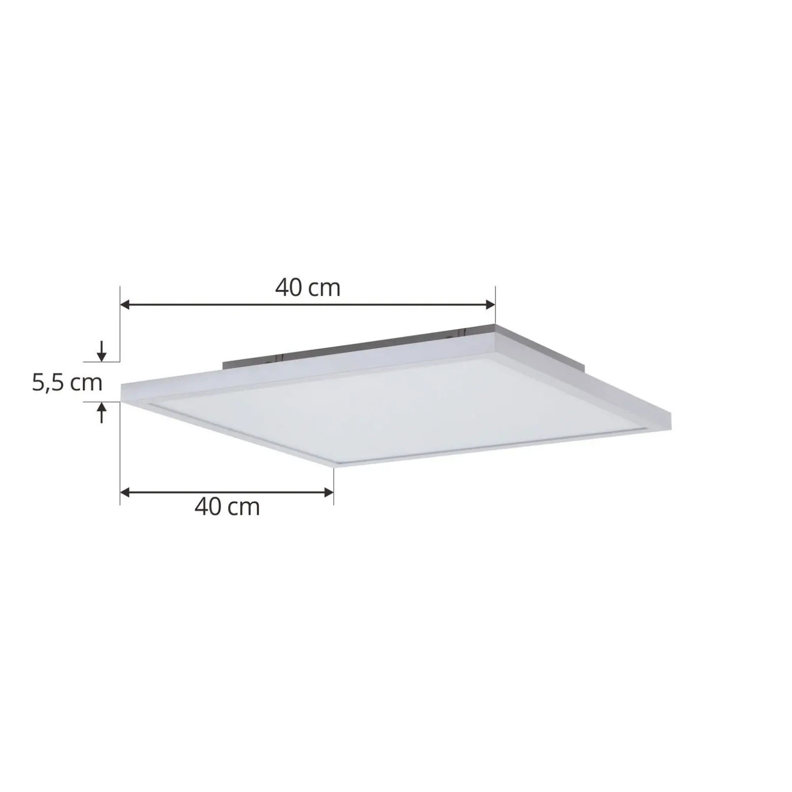 Arcchio Panel LED Brenda, 40 x 40 cm, CCT, control remoto