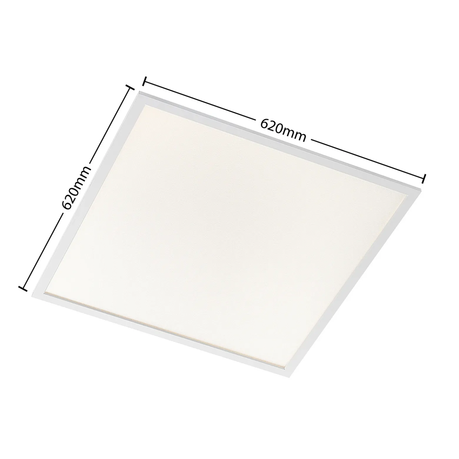Arcchio Panel LED empotrado Viñas, 62 cm, blanco, aluminio, CCT