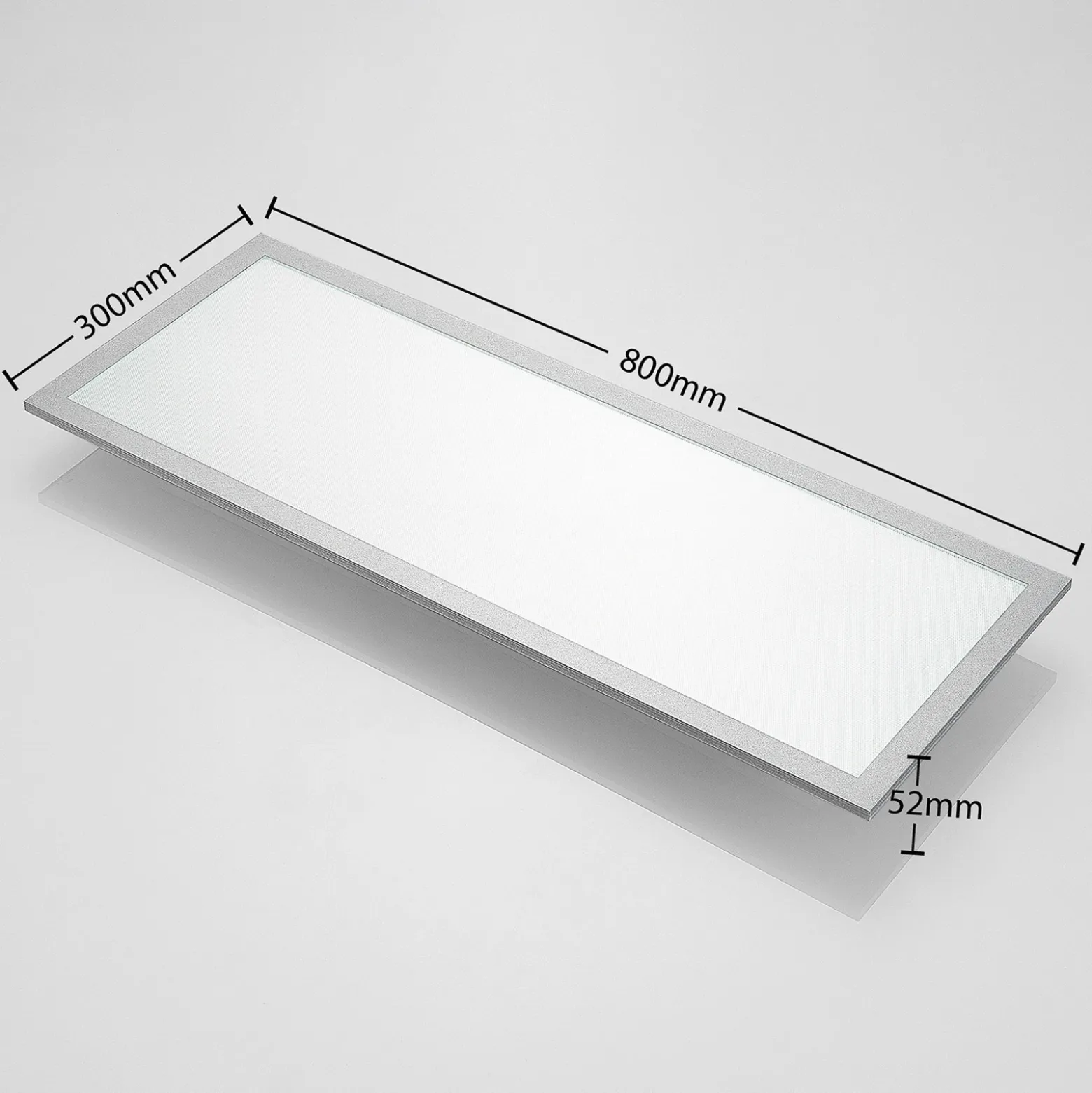 Arcchio Panel LED Lyndra, 80 cm, plata, aluminio, atenuable, CCT