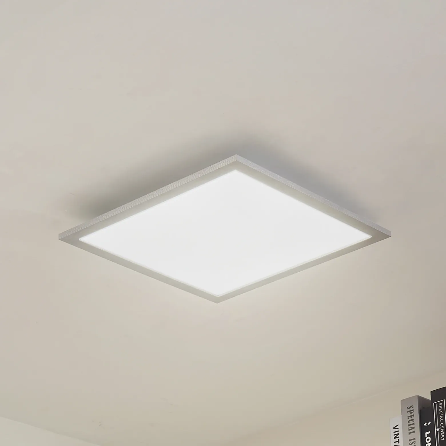 Arcchio Panel LED Lyndra, 40 cm, plata, aluminio, atenuable, CCT