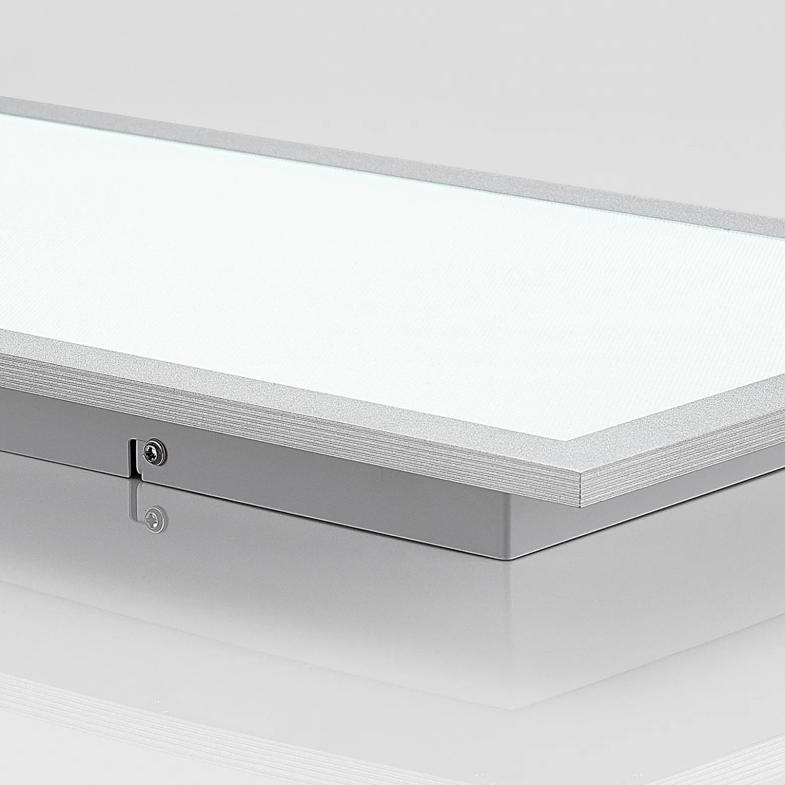 Arcchio Panel LED Lyndra, 80 cm, plata, aluminio, atenuable, CCT