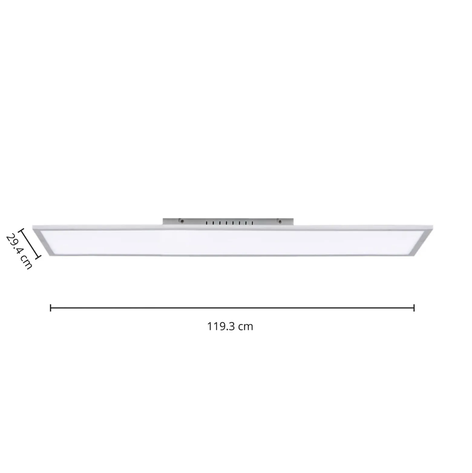 Arcchio Panel LED Lysander, 50W, CCT, 119cm, plata