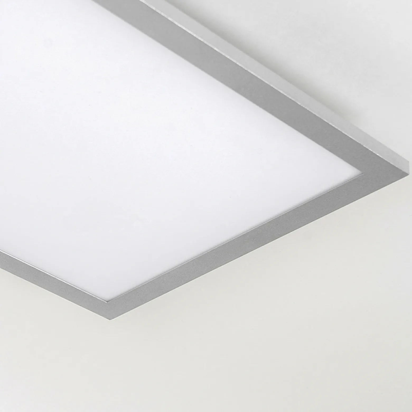 Arcchio Panel LED Lysander, 50W, CCT, 119cm, plata