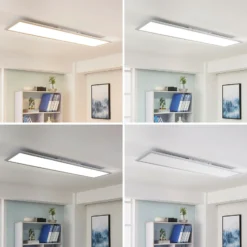 Arcchio Panel LED Lysander, 32W, CCT, 119cm, plata