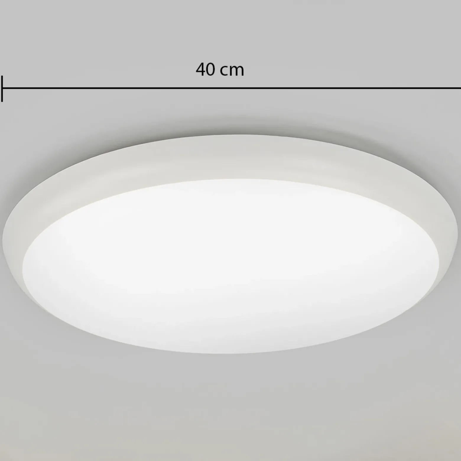 Arcchio plafón LED Augustin, Ø 40 cm, 4.000 K, IP54