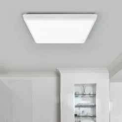 Arcchio plafón LED Augustin, 40 x 40 cm, blanco, IP54