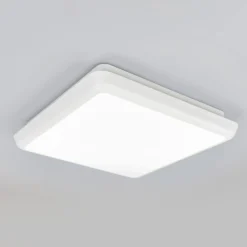Arcchio plafón LED Augustin, 25 x 25 cm, blanco, IP54