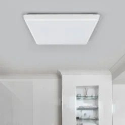 Arcchio plafón LED Augustin, 40 x 40 cm, blanco, IP54
