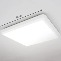 Arcchio plafón LED Augustin, 30 x 30 cm, blanco, IP54