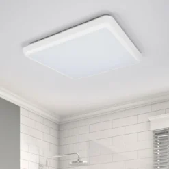 Arcchio plafón LED Augustin, 30 x 30 cm, blanco, IP54