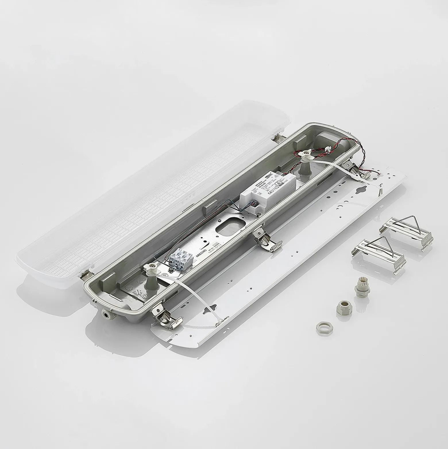 Arcchio Rao lámpara LED resistente a la humedad, longitud 61,8 cm, lote de 10