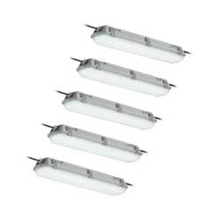 Arcchio Rao Lámpara LED resistente a la humedad, longitud 61,8 cm, lote de 5