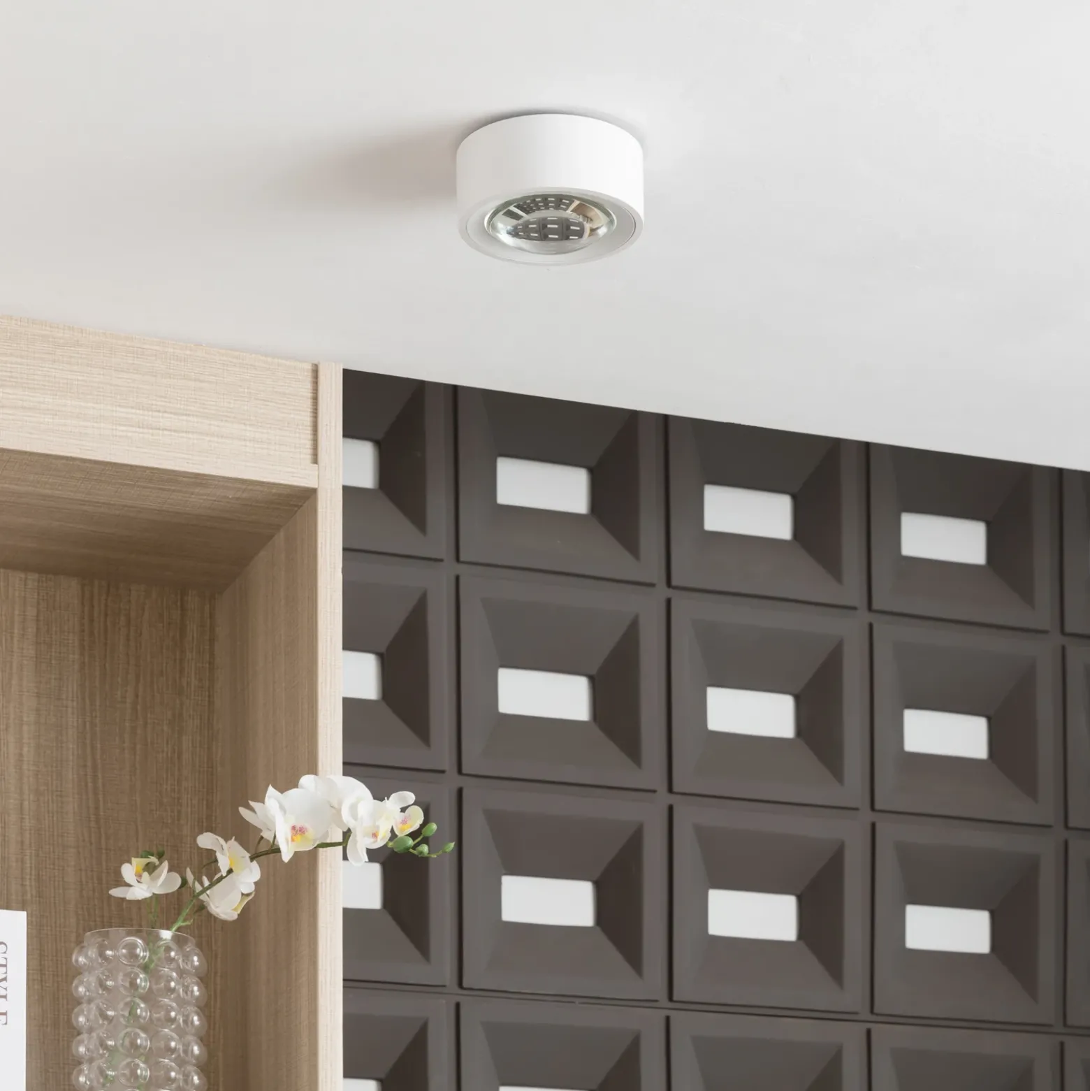 Arcchio Rotari Lámpara LED de techo, lente, 1 luz fija