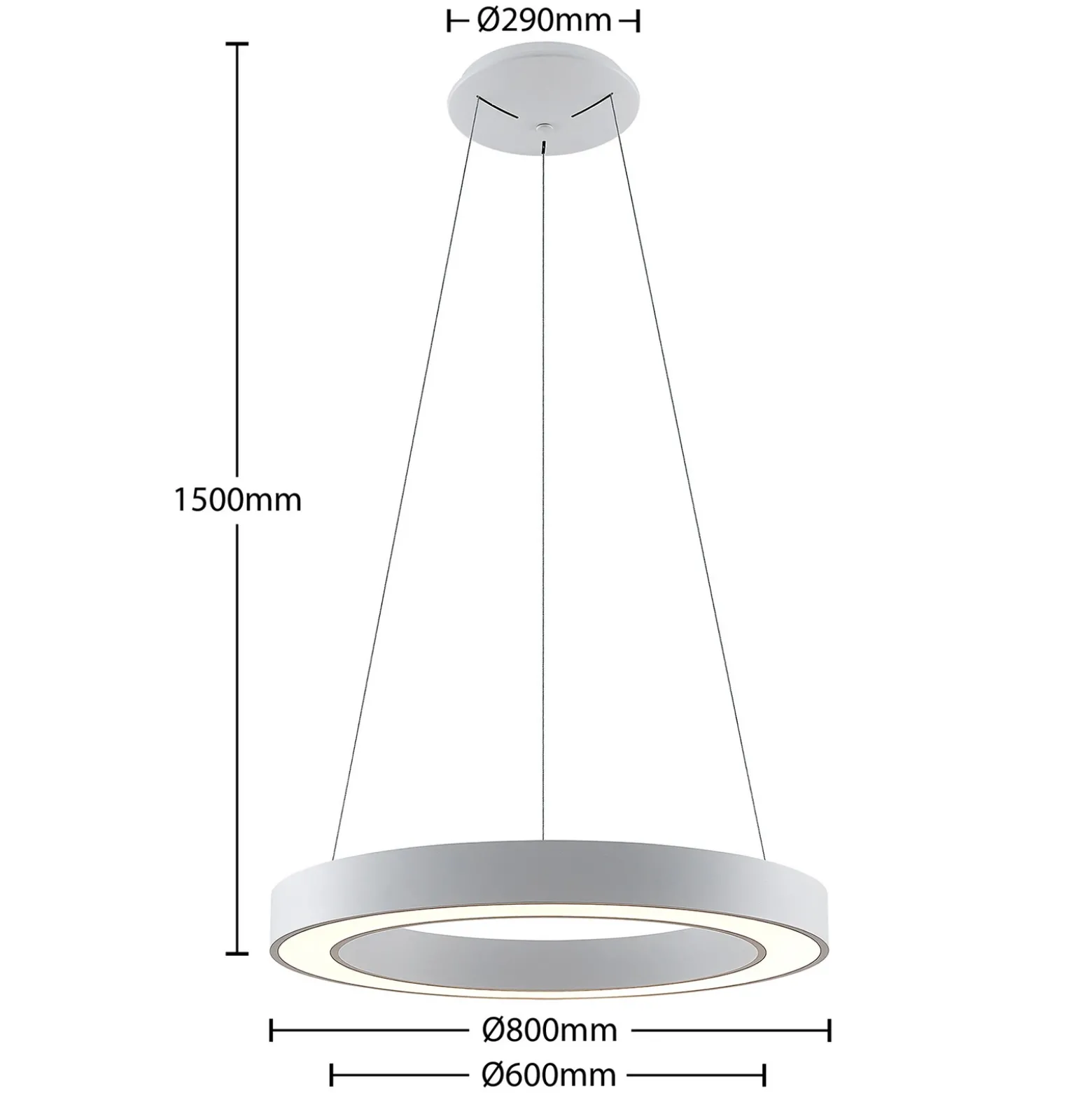 Arcchio Sharelyn lámpara colgante LED, Ø 80cm