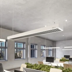 Arcchio Susi lámpara colgante LED de oficina, blanca, 120 cm, 4.000K, DALI