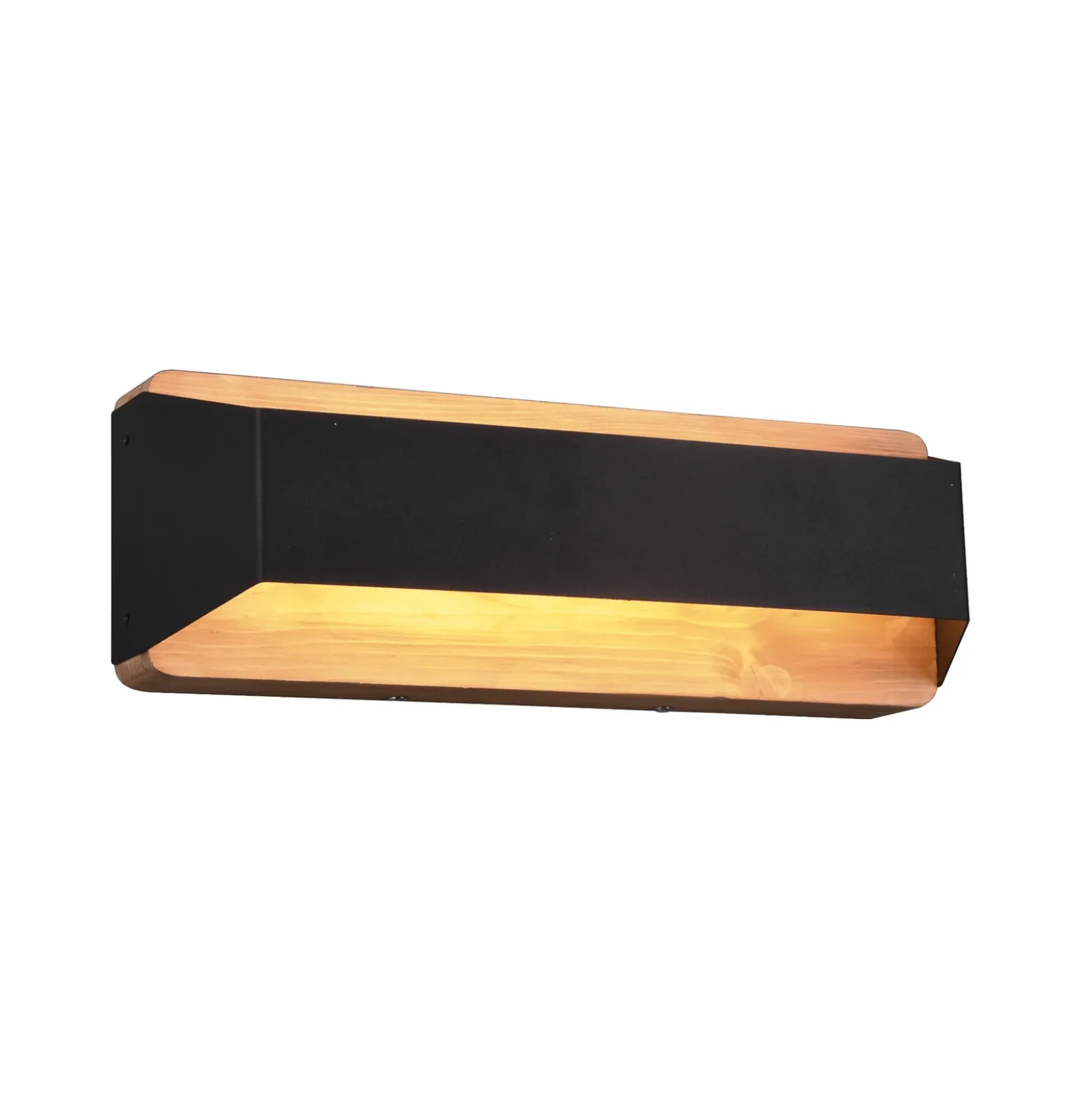 Arino aplique de pared LED, negro, ancho 35,2 cm
