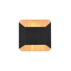 Arino aplique de pared LED, negro, ancho 12,2 cm