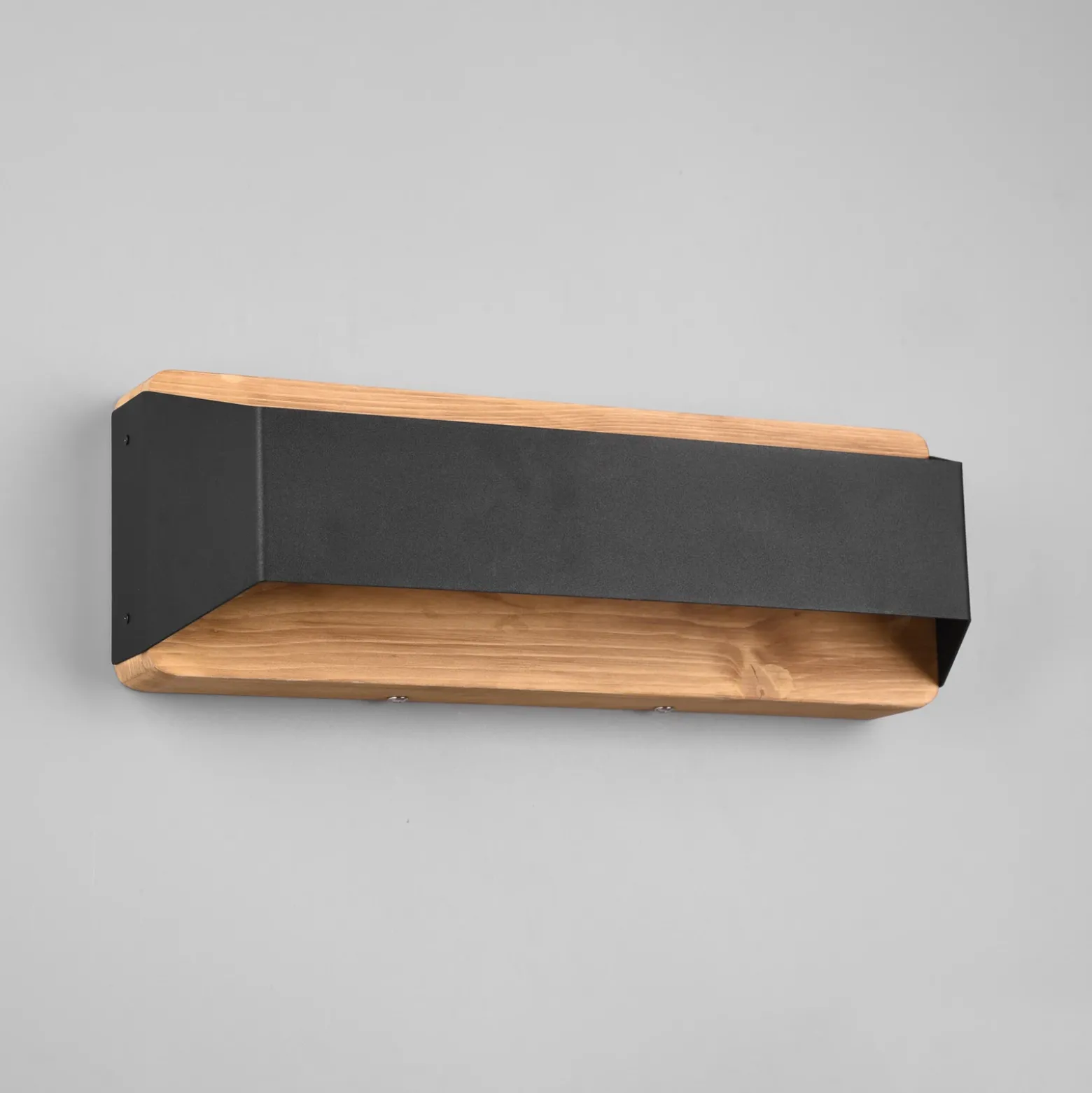Arino aplique de pared LED, negro, ancho 35,2 cm