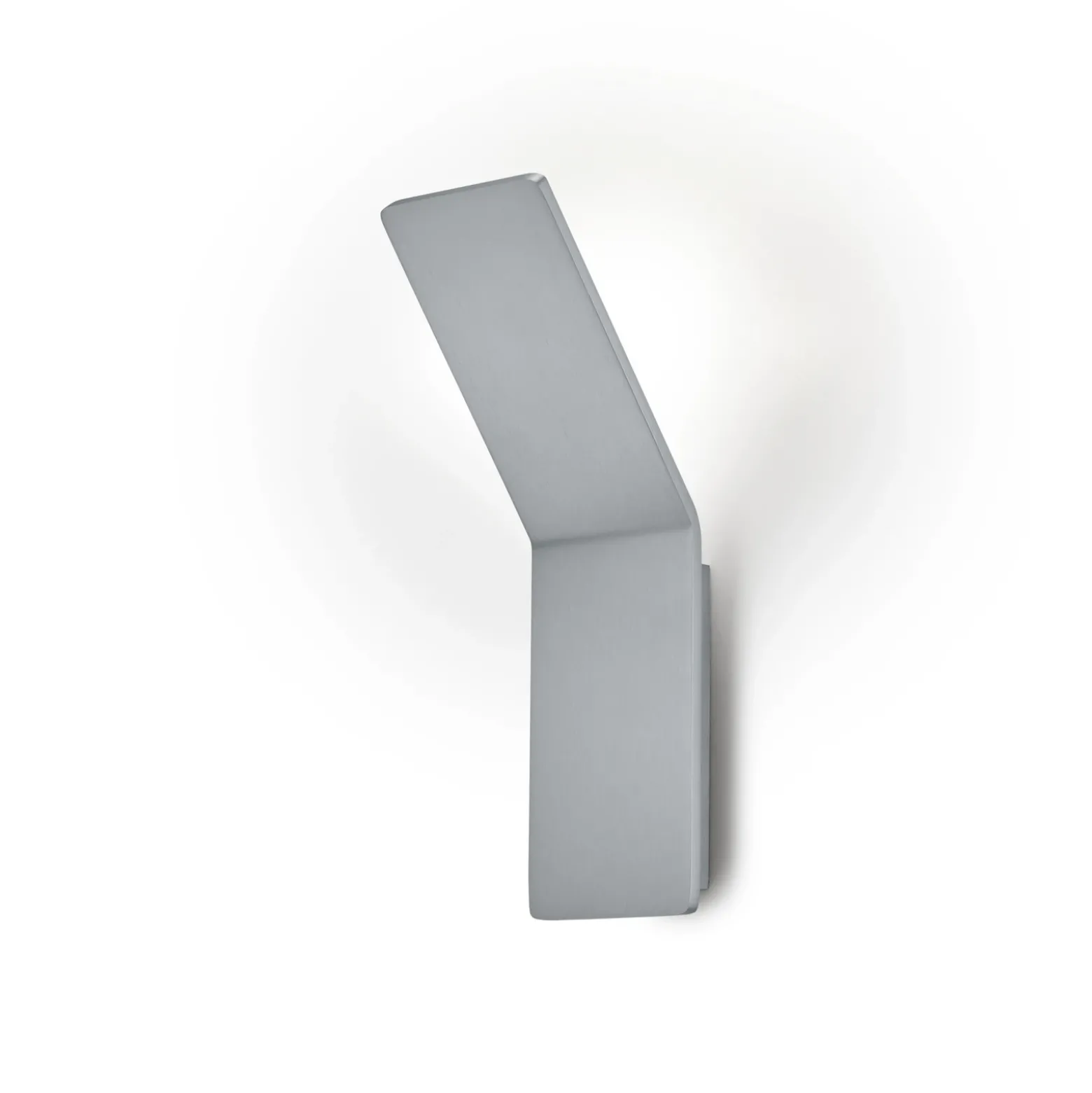Ava aplique de pared LED, níquel mate, aluminio, 1 luz