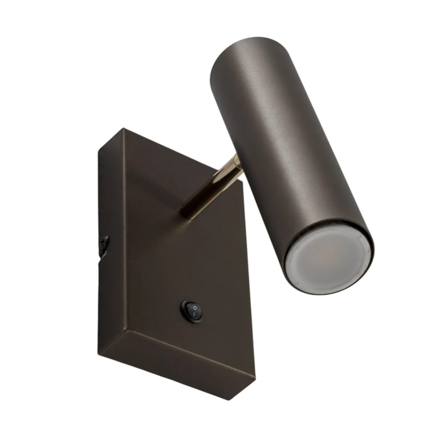 Axion aplique de pared, 1 luz, color titanio, acero