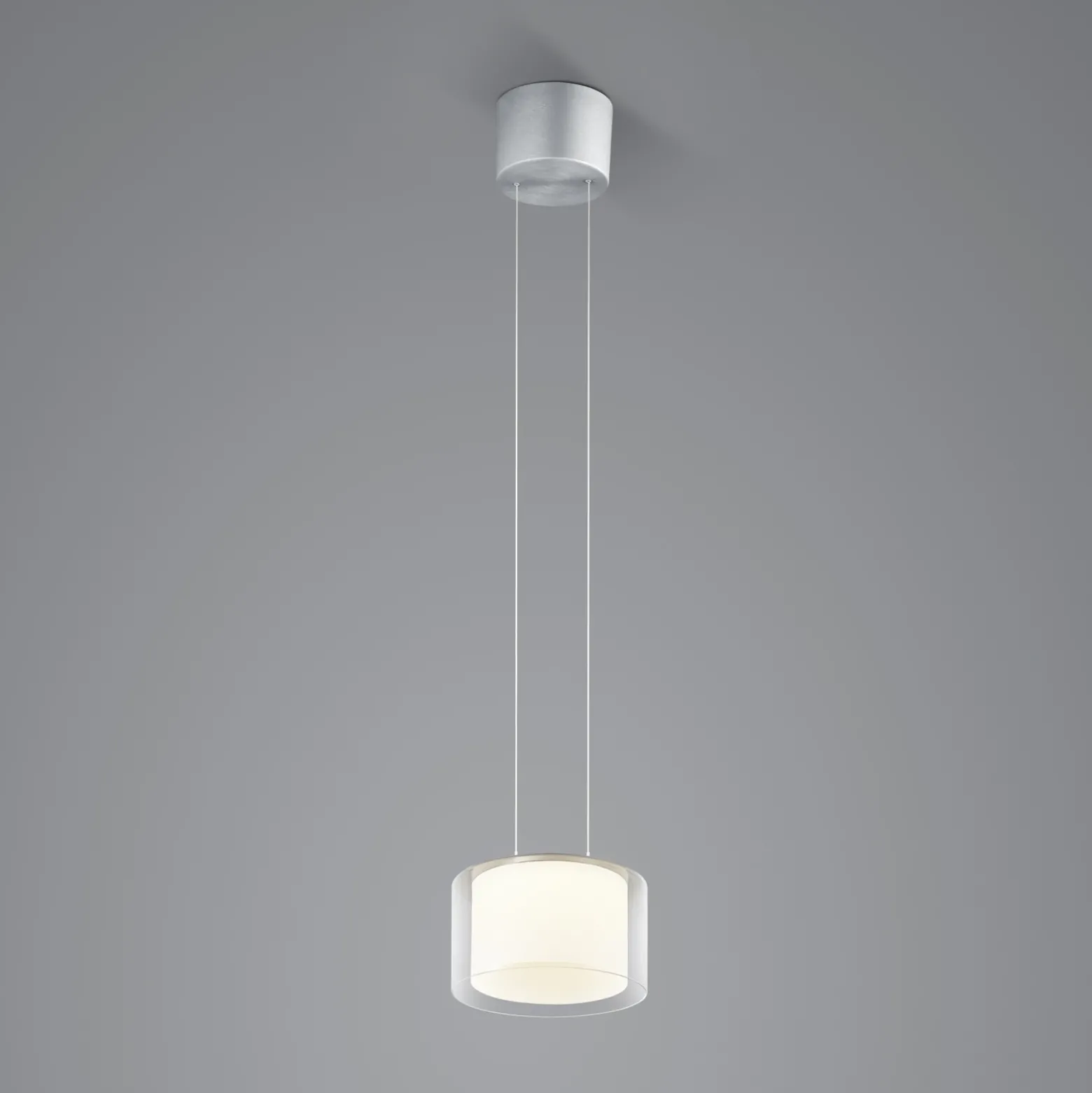 BANKAMP Grand Clear Lámpara colgante LED, 1 luz, Ø 20 cm