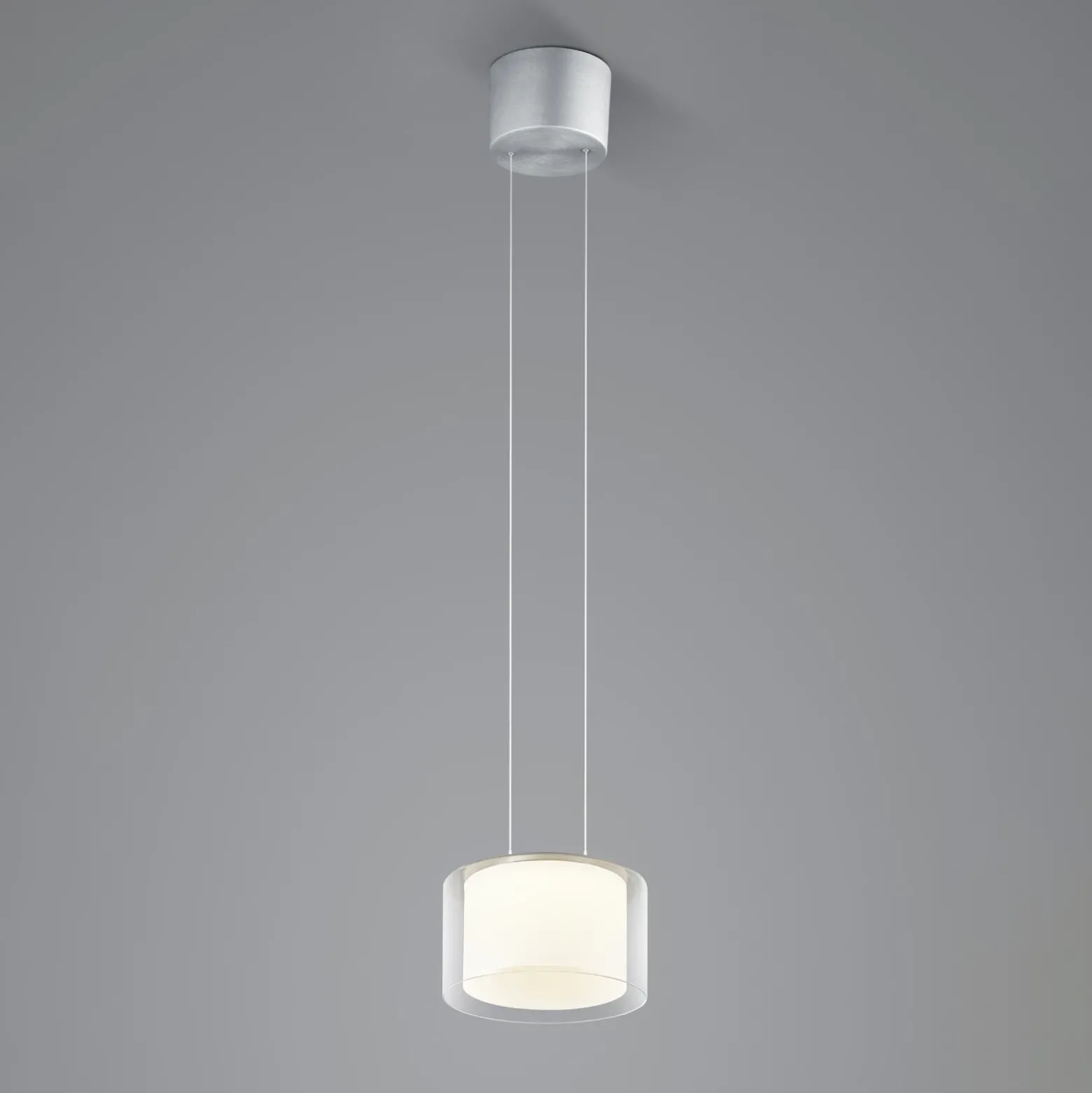 BANKAMP Grand Clear Lámpara colgante LED, 1 luz, Ø 20 cm