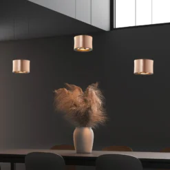 BANKAMP Impulse colgante LED 3 luz oro rosado