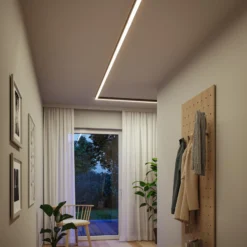 Barra de luz LED Linion de Paulmann, negra, 100 cm, 3000 K