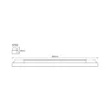 Barra de luz LED POWER BATTEN de OSRAM, 4000 K, 60 cm, 1 luz.
