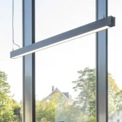 Barra de luz LED SLC CLICK, negra, 112 cm, CCT, DALI, IP20