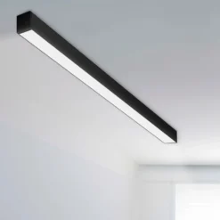 Barra de luz LED SLC CLICK, negra, 112 cm, CCT, DALI, IP20