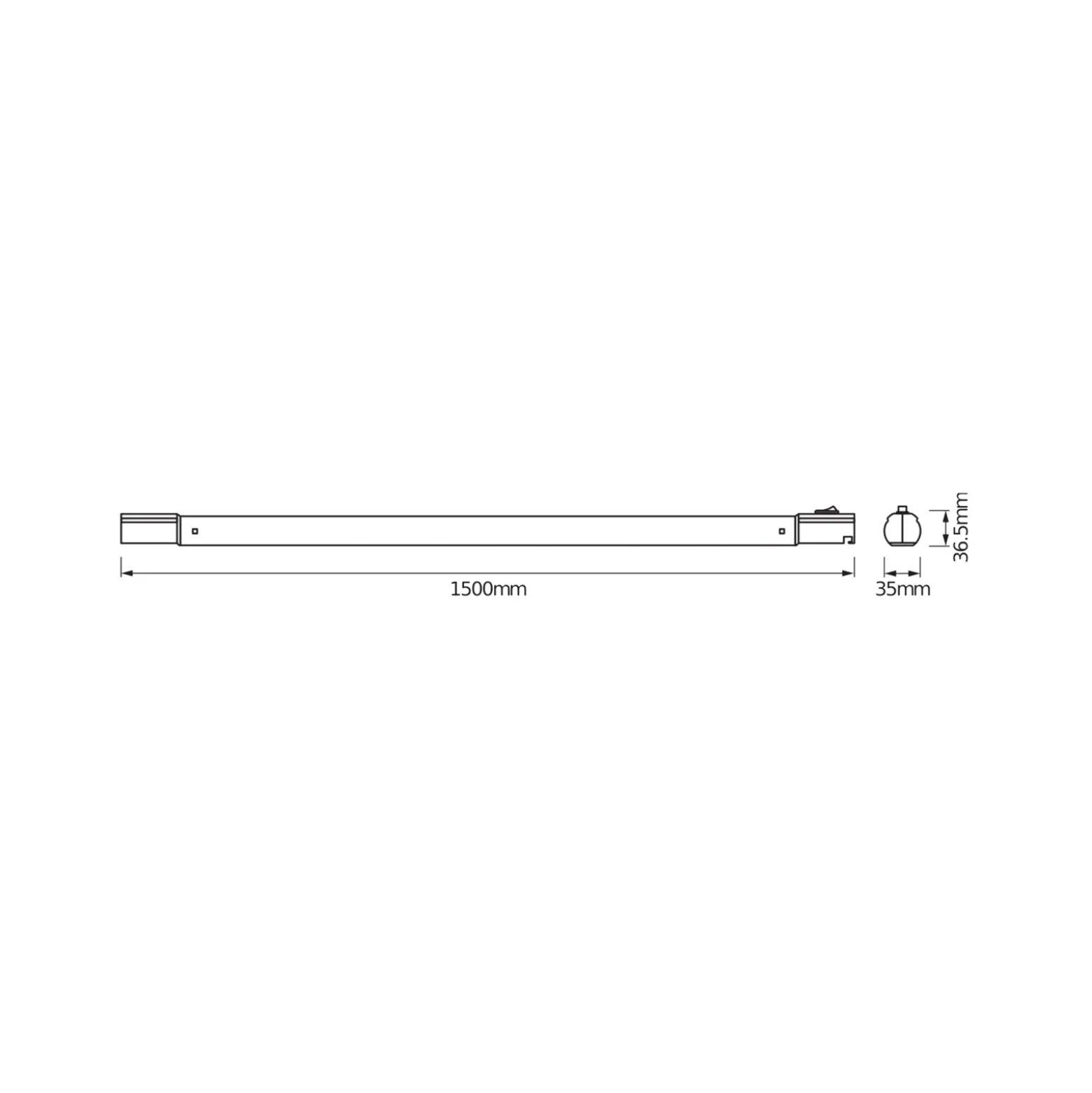 Barra de luz LED TUBEKIT de OSRAM, 150 cm, 4000 K blanco Interruptor