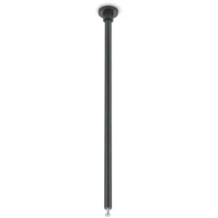 Barra de montaje para carril DUOline, negra, 25cm