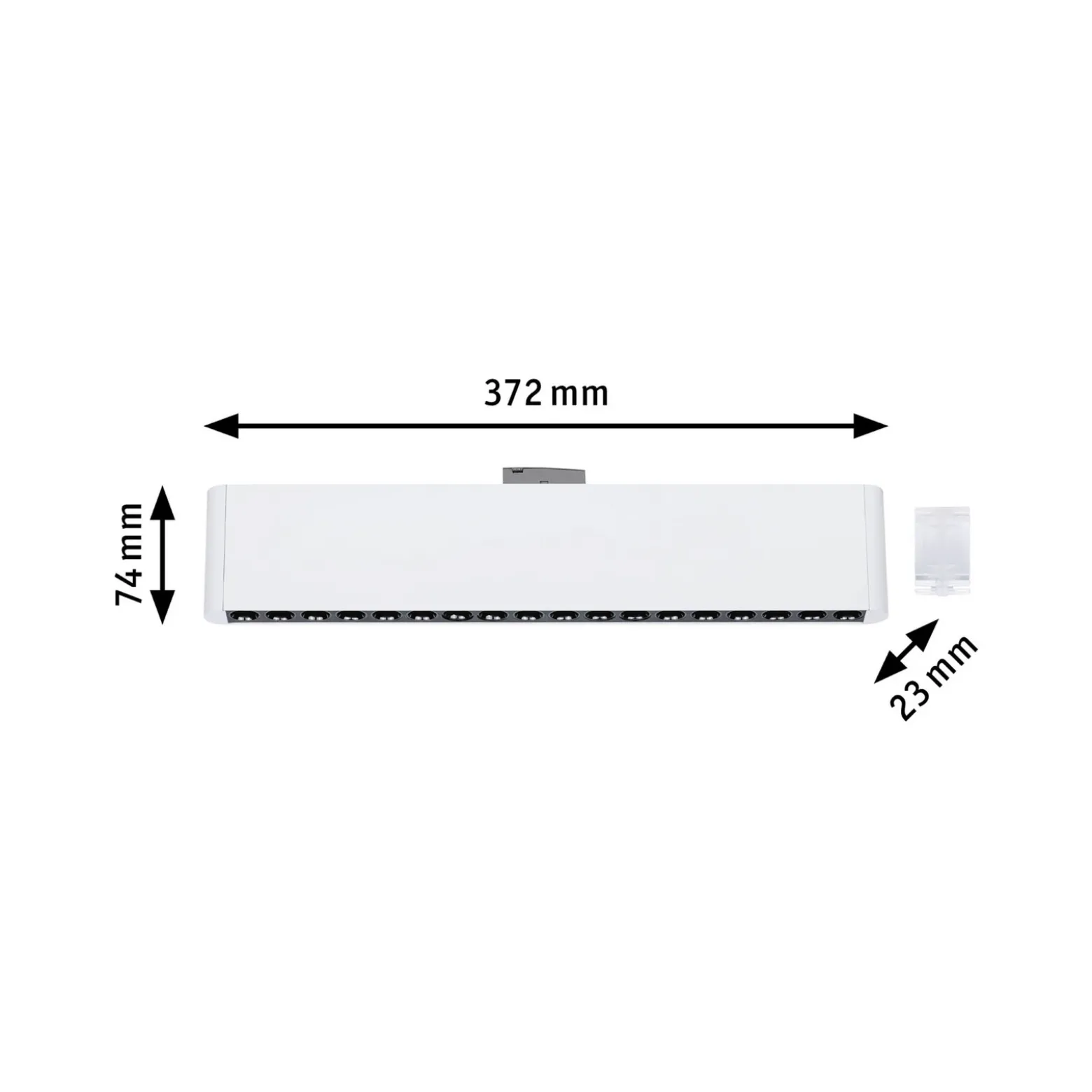 Barra LED Paulmann URail Zelos, 4000 K, blanco señal, atenuable
