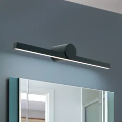 Beauty lámpara de espejo LED, anchura 61cm, negro