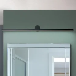 Beauty lámpara de espejo LED, anchura 101cm, negro