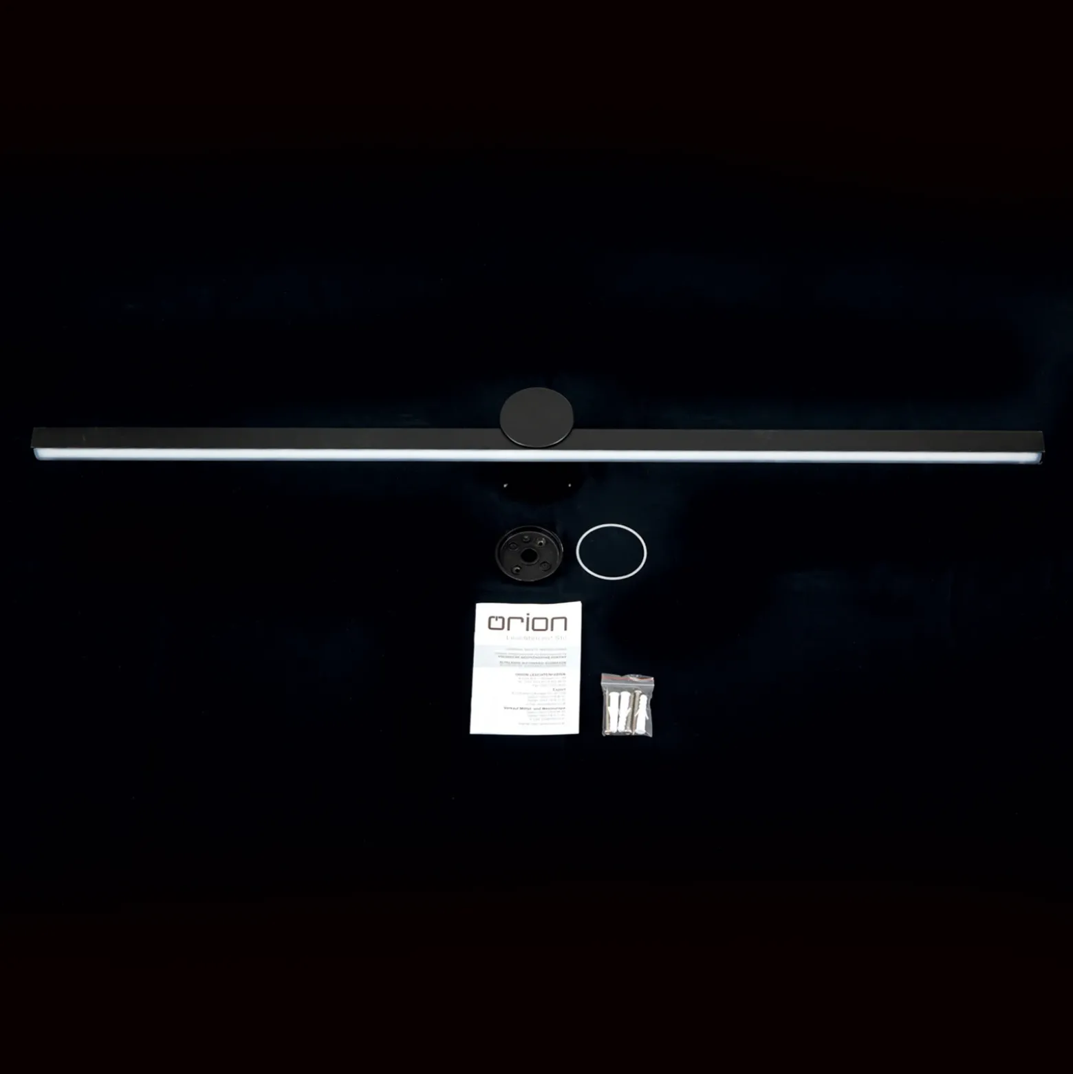 Beauty lámpara de espejo LED, anchura 101cm, negro
