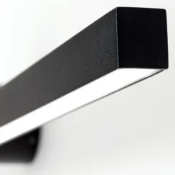 Beauty lámpara de espejo LED, anchura 101cm, negro