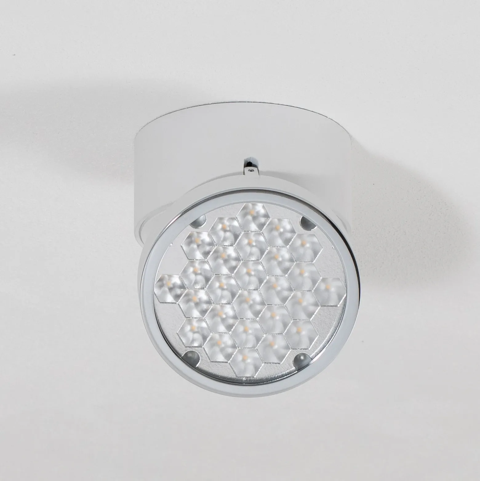 Bega LED downlight 51312.1, blanco, metal DALI orientable