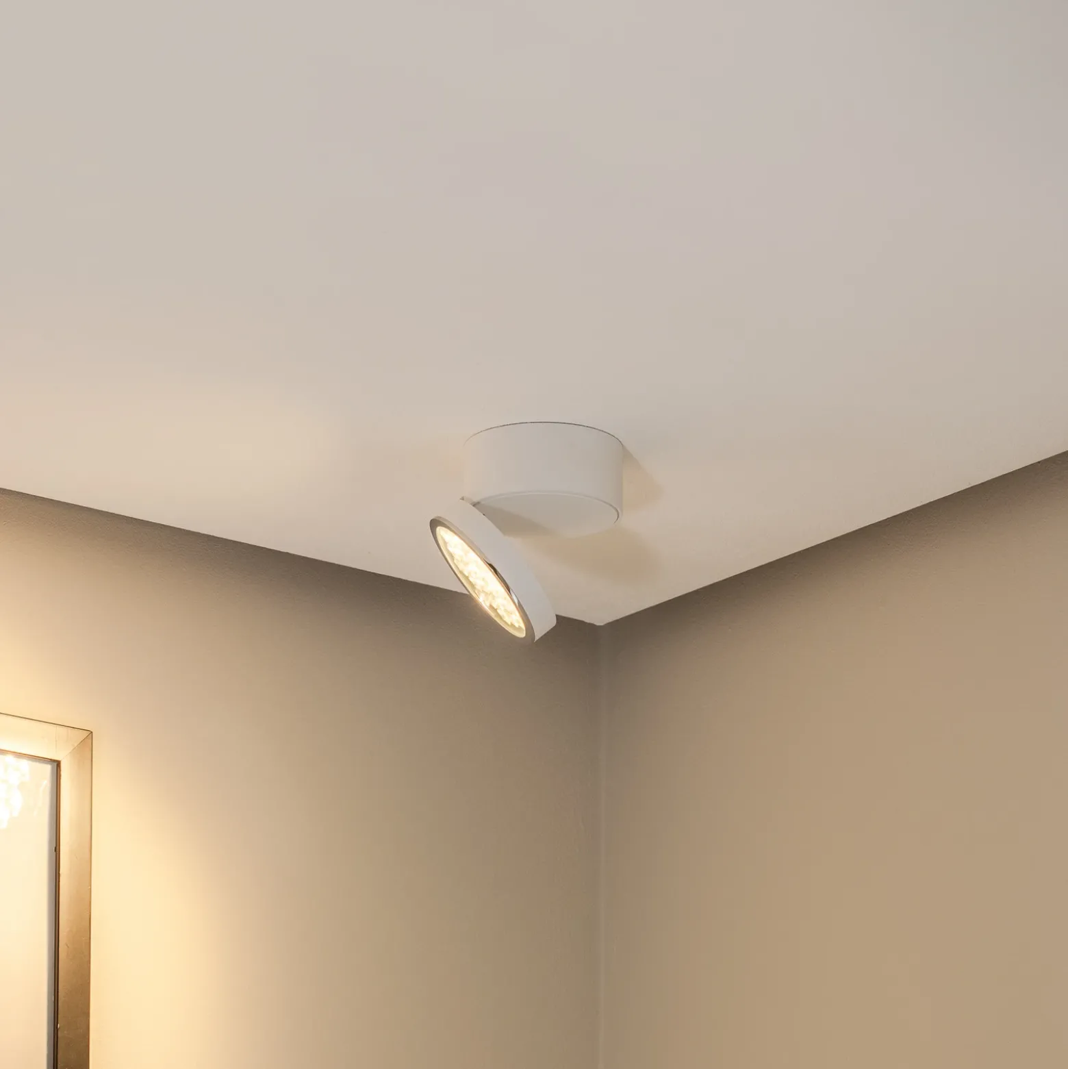 Bega LED downlight 51312.1, blanco, metal DALI orientable
