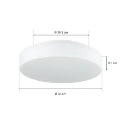 Bega 50651 Plafón LED cristal opal 3.000K Ø34cm