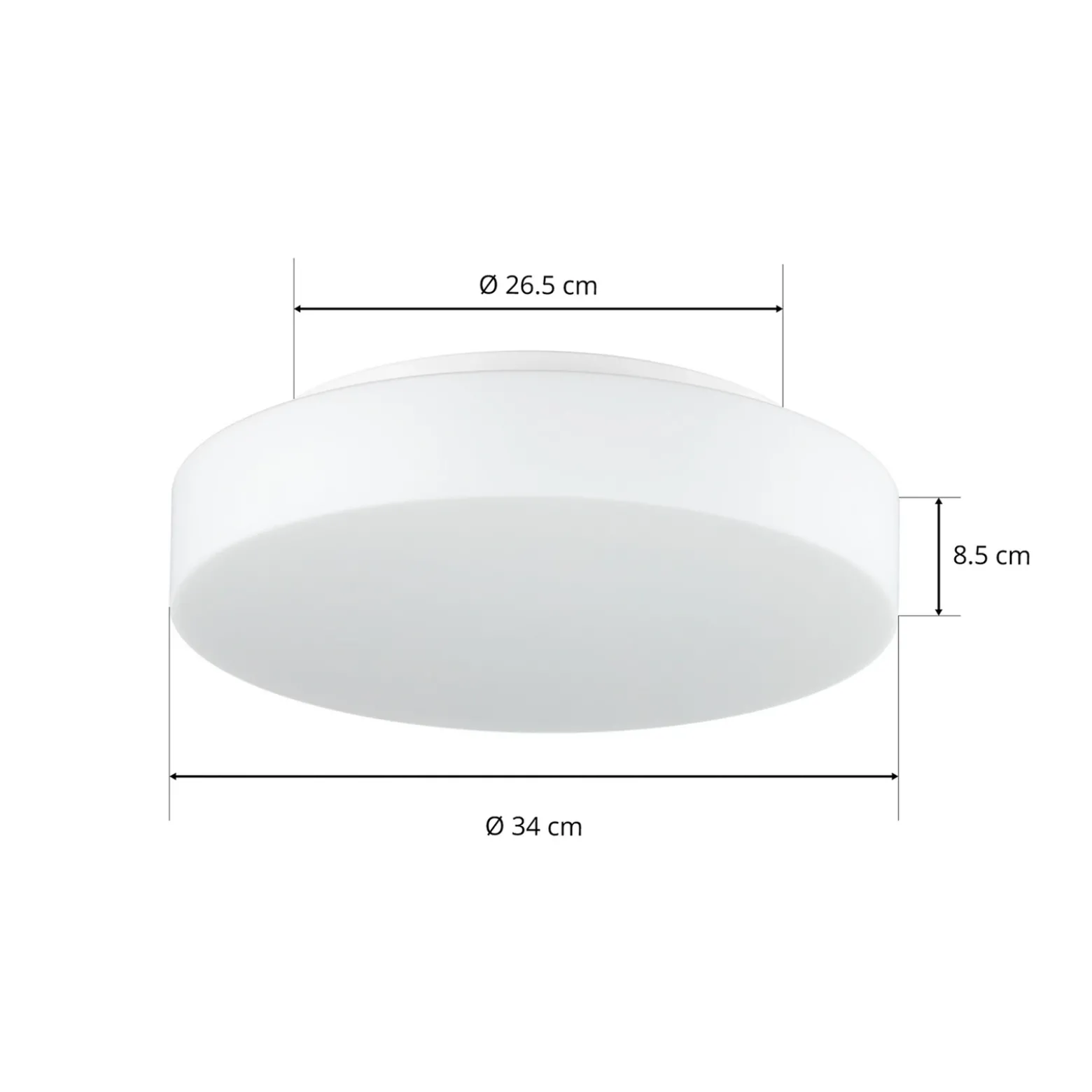 Bega 50651 Plafón LED cristal opal 3.000K Ø34cm
