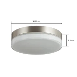 Bega 12128 Plafón LED DALI 930 acero 26cm