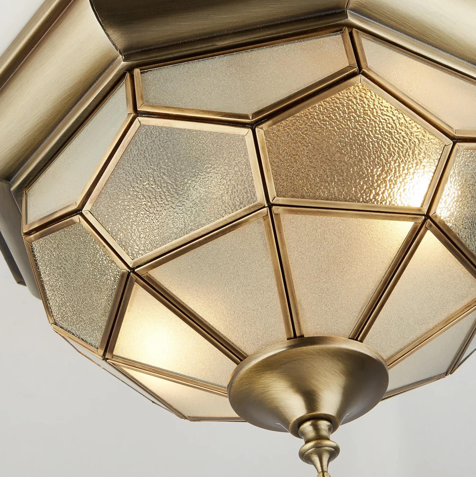 Bella lámpara de techo FRIDA c. insertos de vidrio