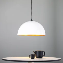 Berceste 236-S lámpara colgante Ø60cm blanco/oro