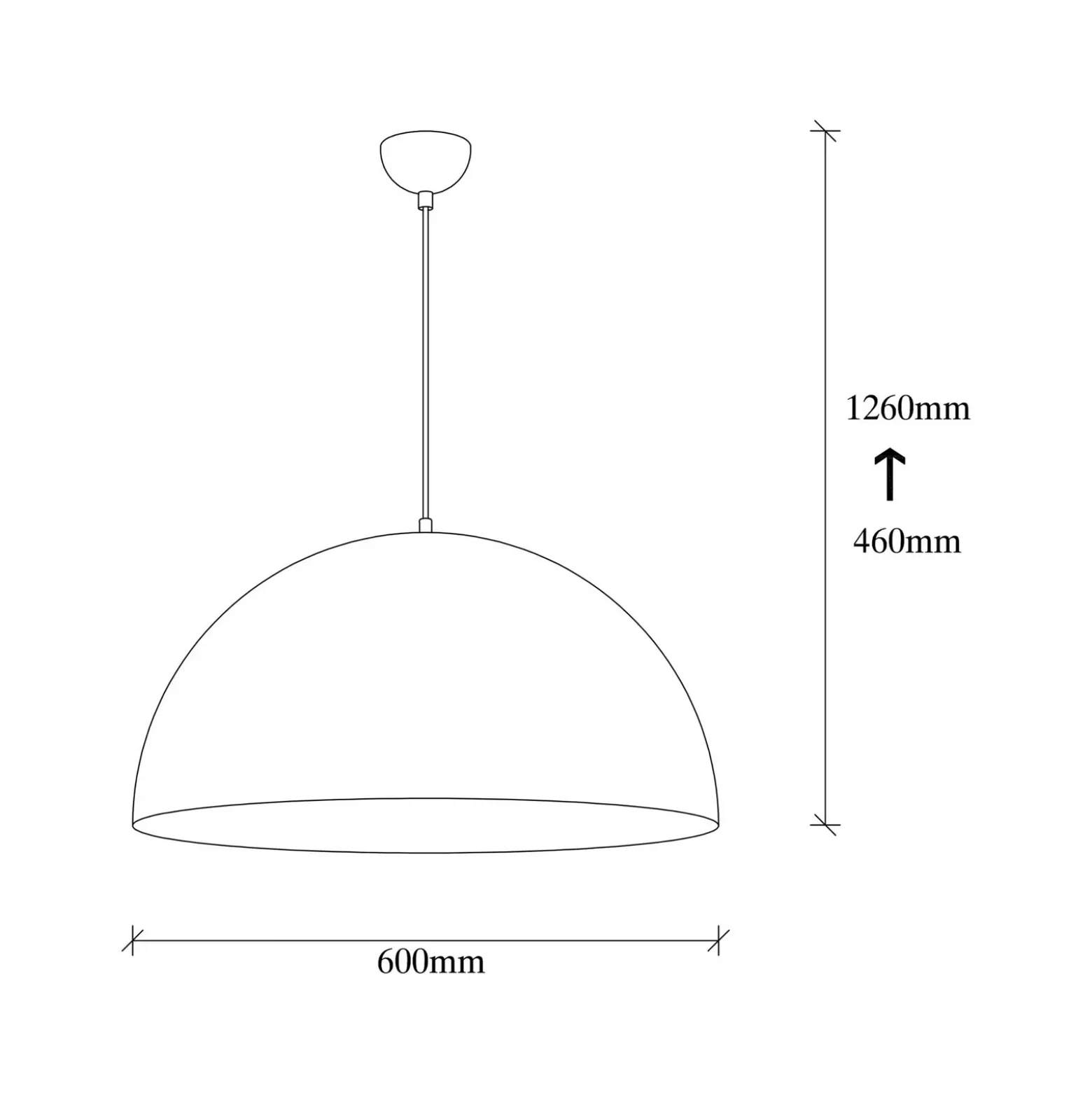 Berceste 236-S lámpara colgante Ø60cm blanco/oro