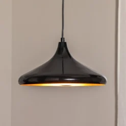 Berceste 207-S lámpara colgante Ø35cm negro/oro