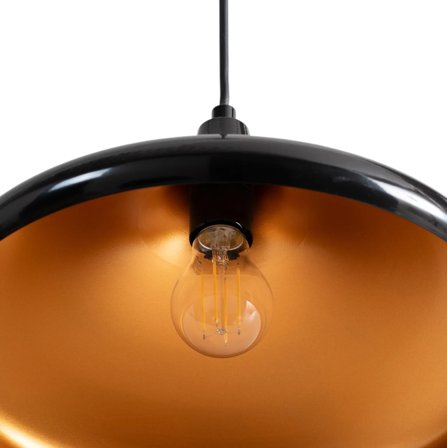 Berceste 207-S lámpara colgante Ø35cm negro/oro