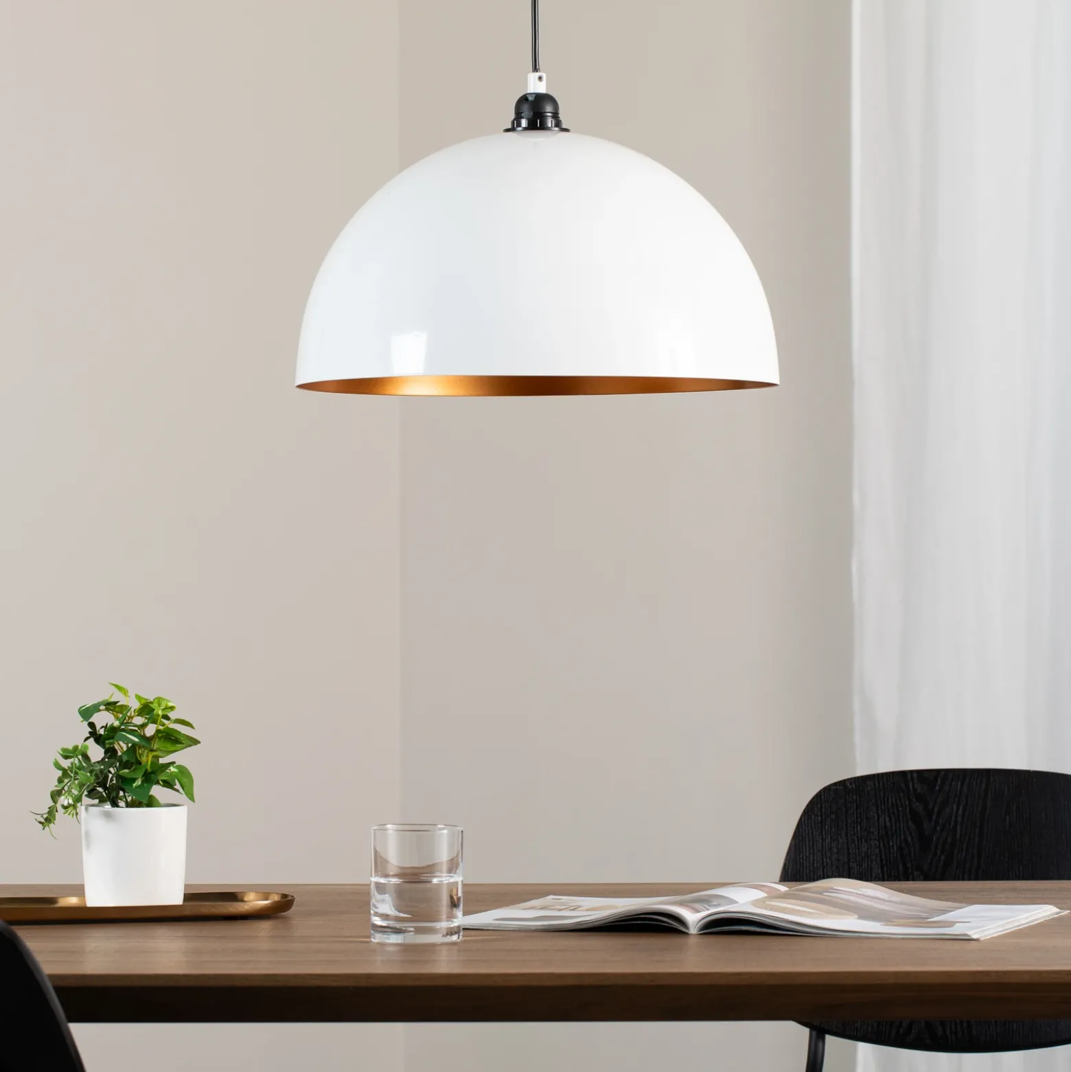 Berceste 232-S lámpara colgante Ø40cm blanco/oro